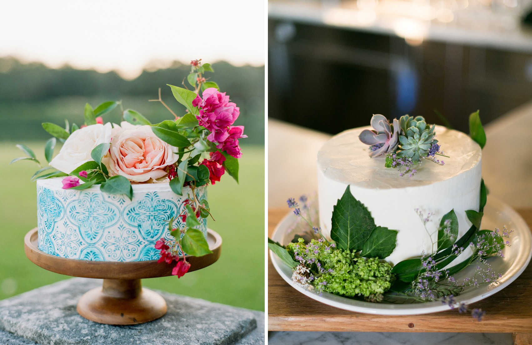 One-tier wedding cake